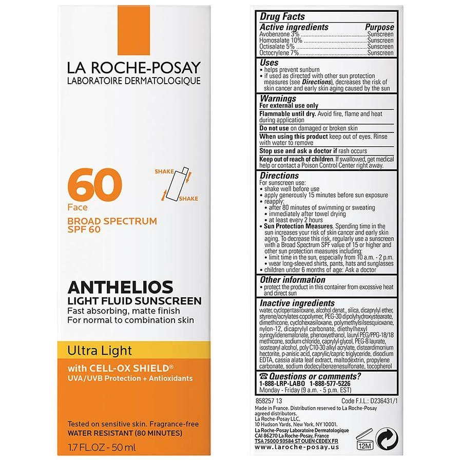 La Roche Posay Ultra Light Fluid Sunscreen for Face SPF 60 4