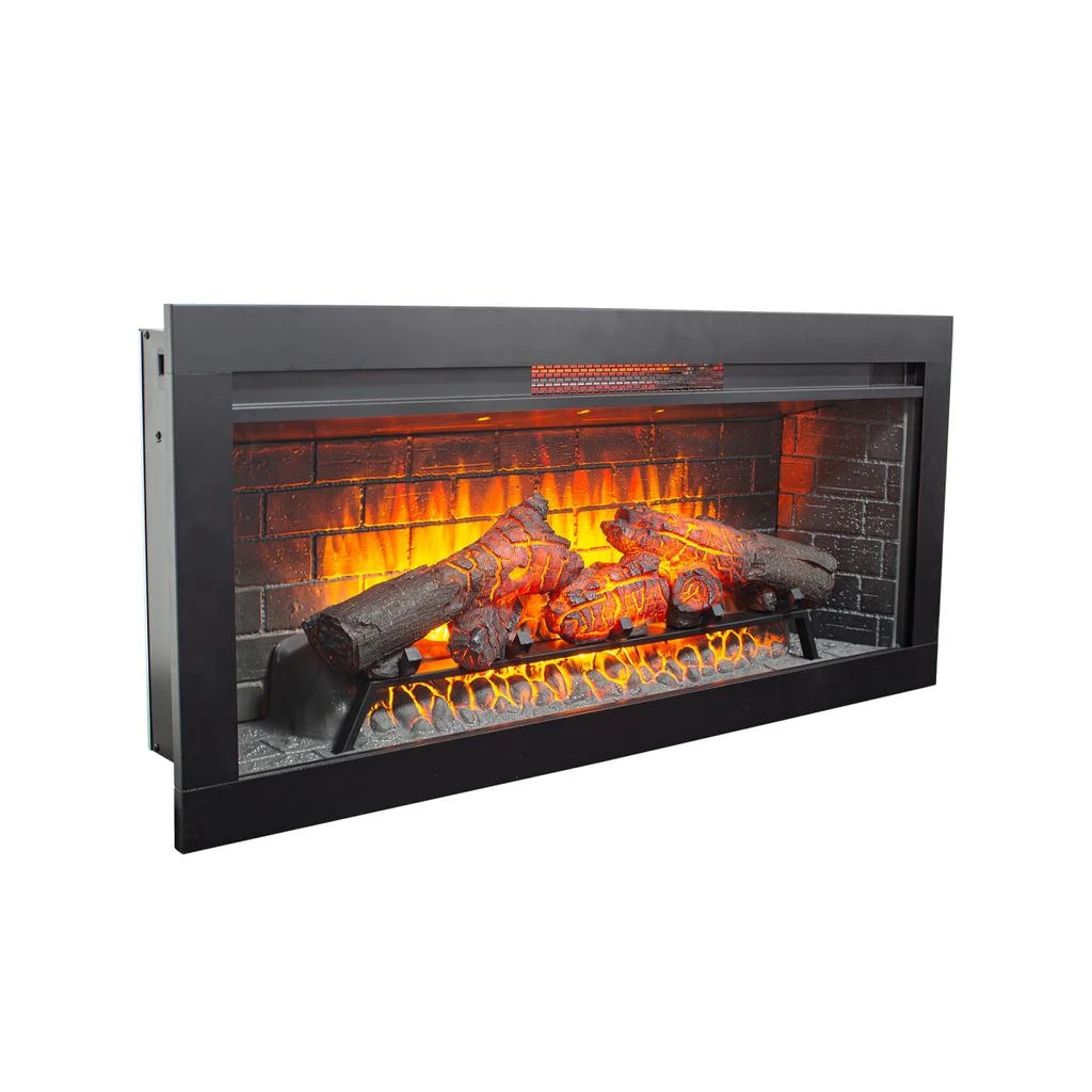 Streamdale Furniture Streamdale 42" Infrared Electric Fireplace with Removable Trim Kit Heater 6