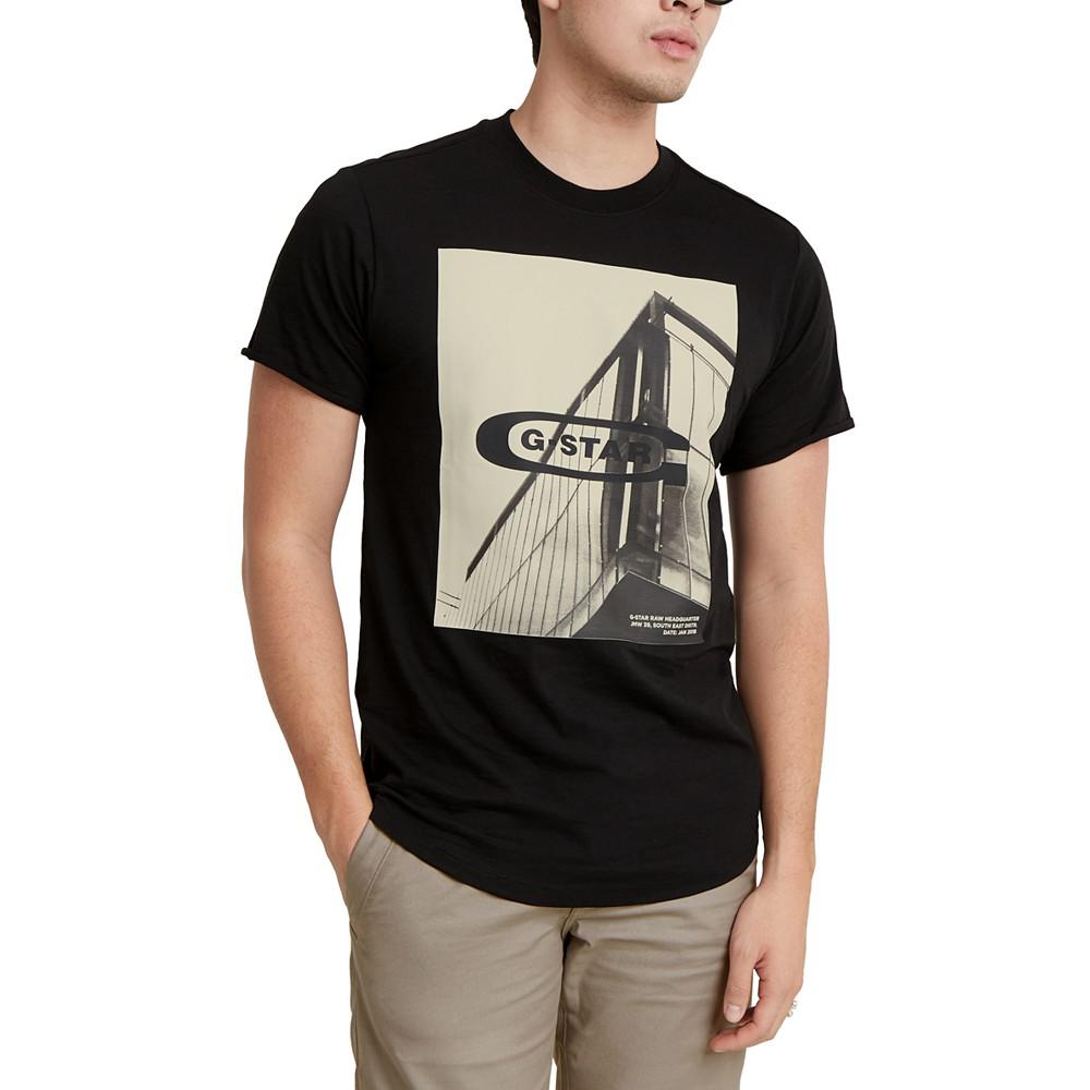 G-Star Raw Men's HQ Oldskool Relaxed-Fit Logo Graphic T-Shirt