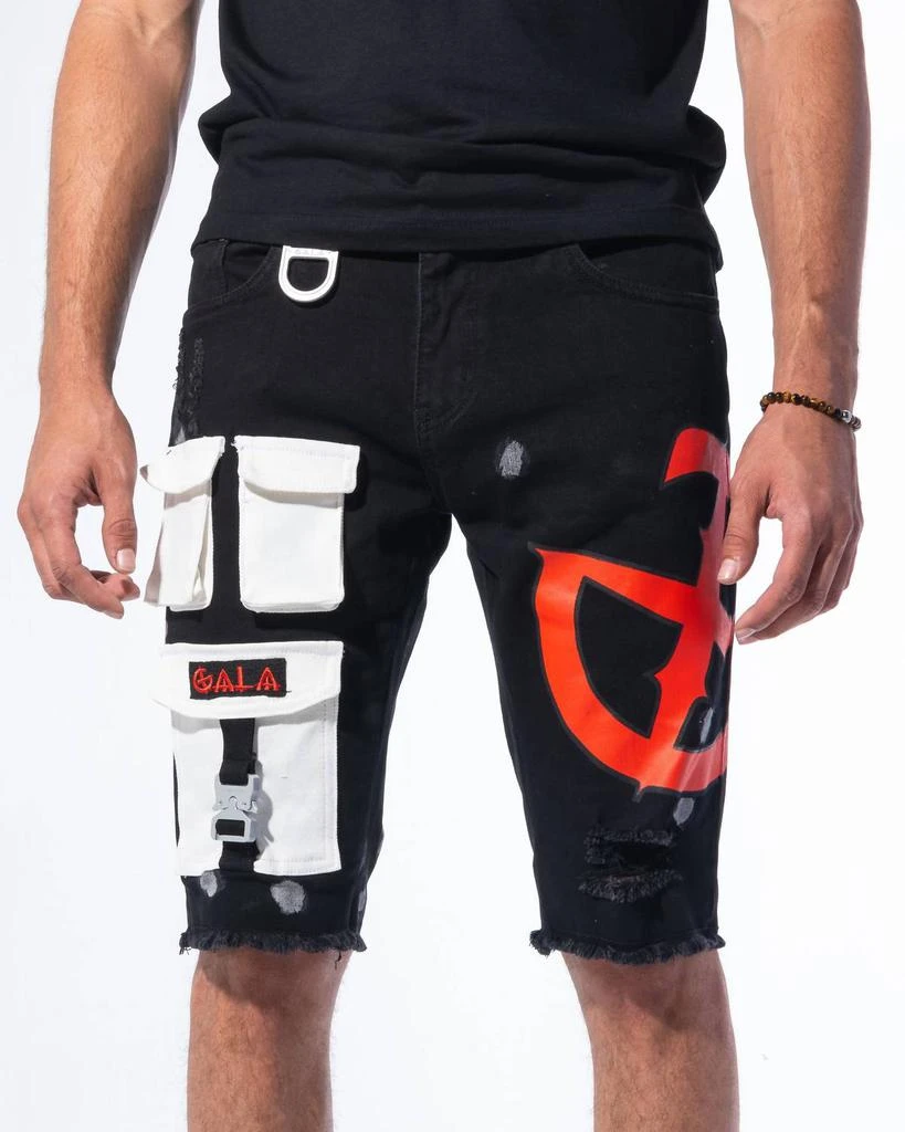 GALA Men's Impact Shorts In Jet Black/red 1