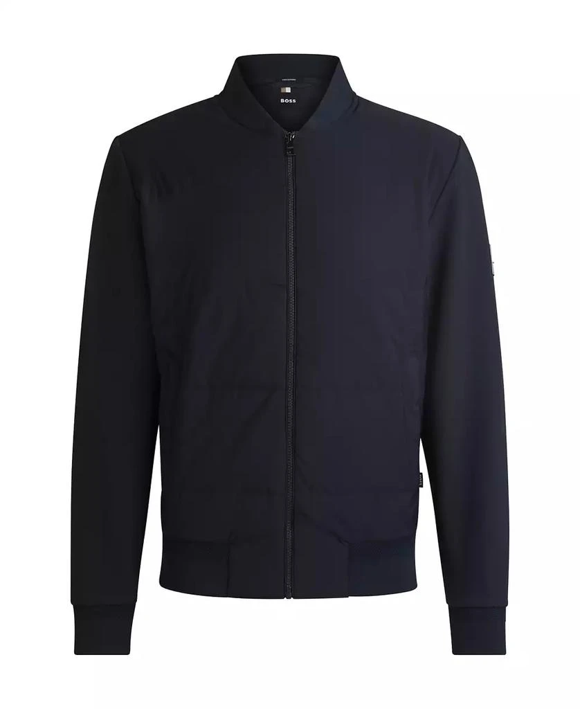 Hugo Boss Men
s Cotton-Blend Zip-Up Padded Jacket 2