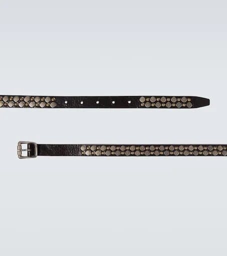 Lemaire Studded leather belt 4