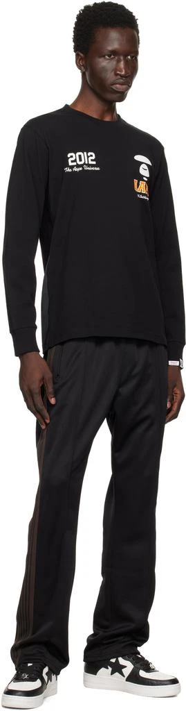 AAPE Black Basic Long Sleeve T-shirt 4