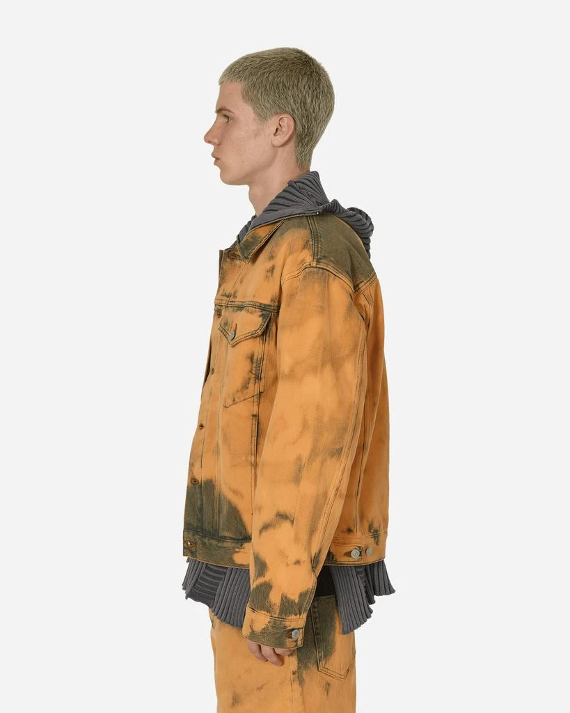 Dries Van Noten Loose Fit Tie-Dye Denim Jacket Light Rust 2
