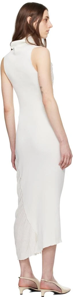 Issey Miyake Off-White Twisted Maxi Dress 3