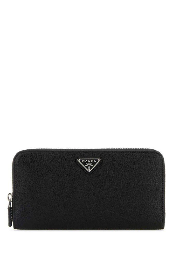 Prada Prada Logo Plaque Zip-Around Wallet 1