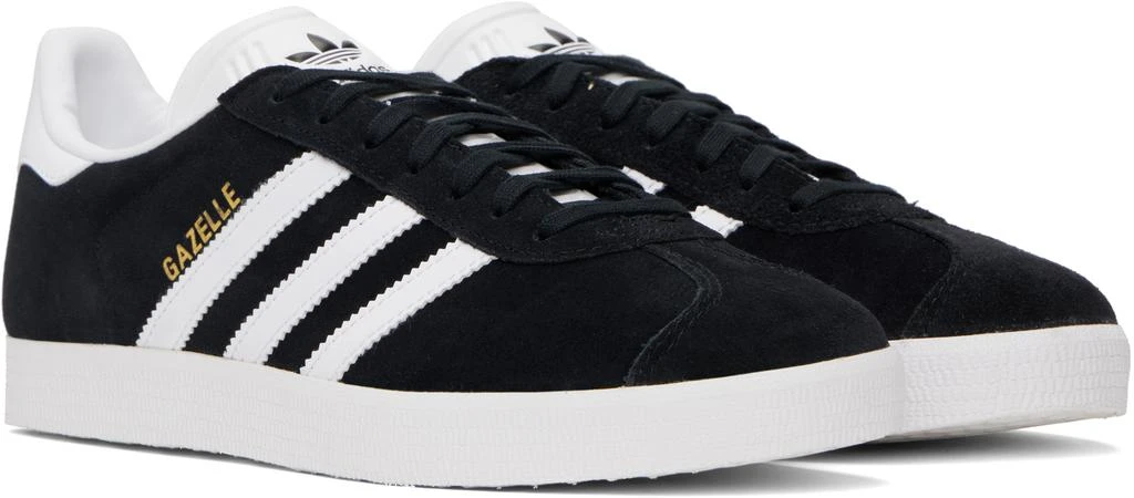 Adidas Black & White Gazelle Sneakers 4