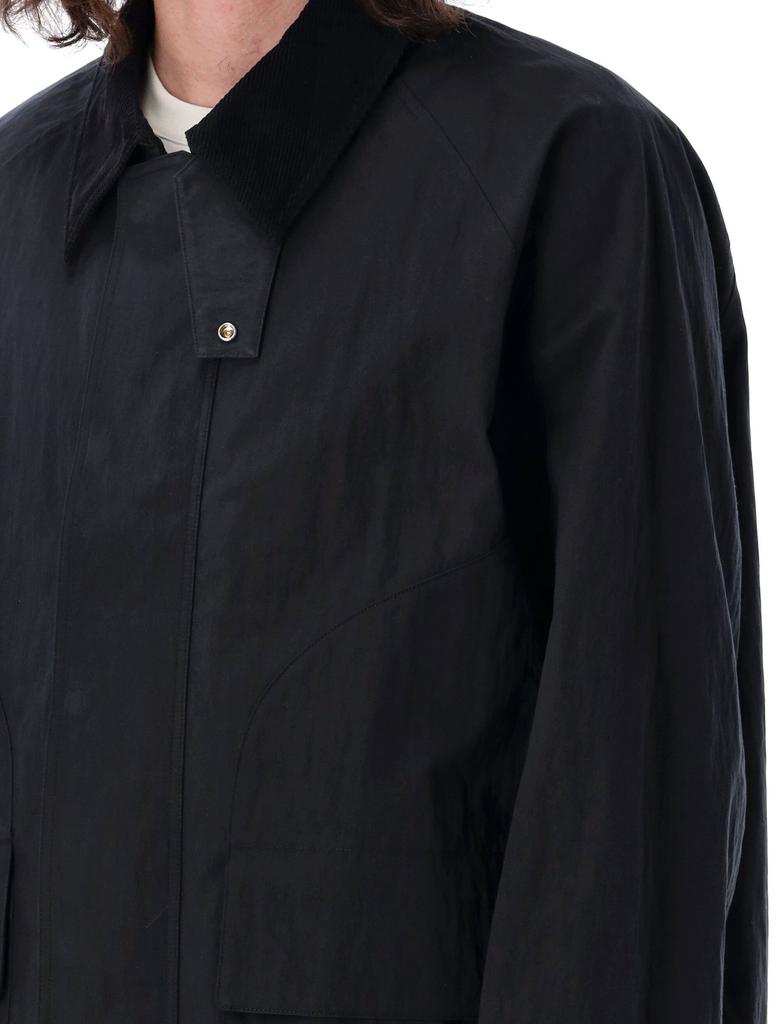 ジャケット・アウター STUDIO NICHOLSON Long Sleeve Overshirt Landi Shirt in Black– Studio Nicholson