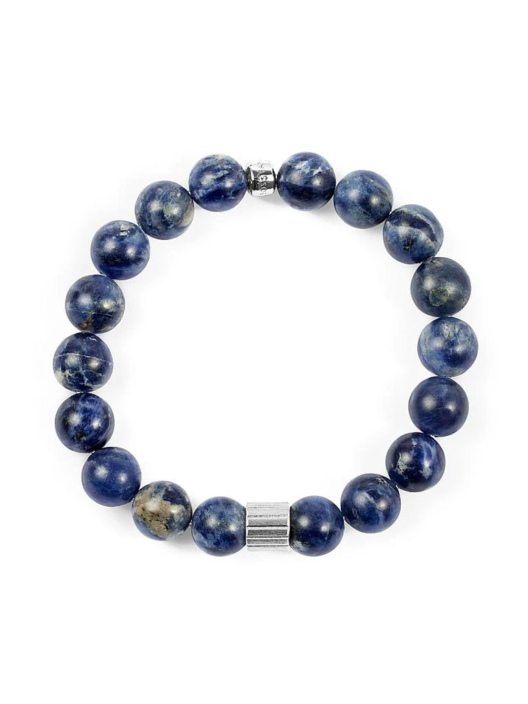 Tateossian Sterling Silver Beaded Bracelet 2