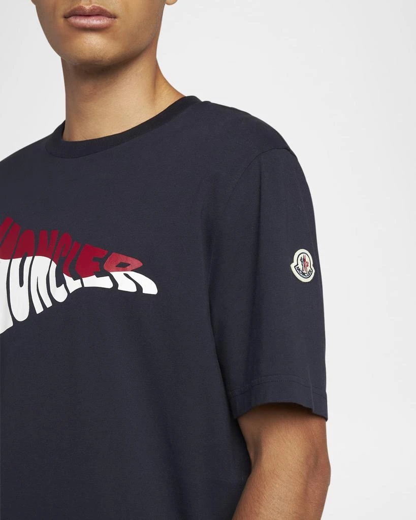 Moncler Men's Wavy Logo T-Shirt 5