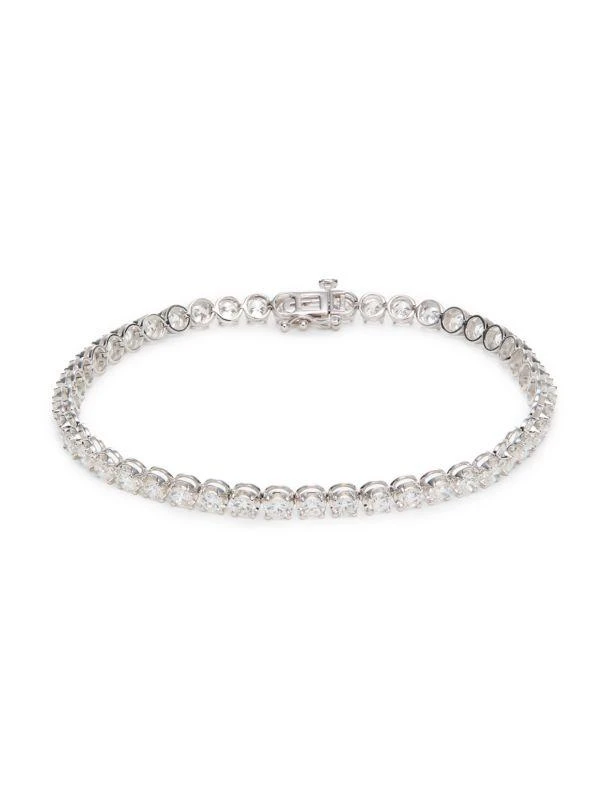 Saks Fifth Avenue 14K White Gold & 7 TCW Lab Grown Diamond Tennis Bracelet 1