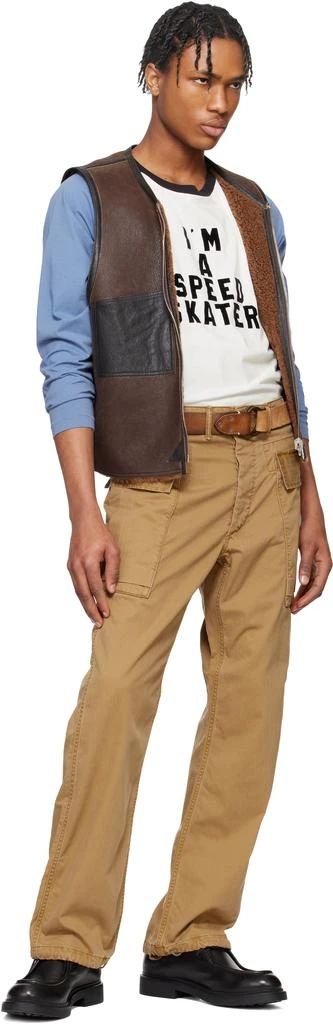 RRL Khaki Herringbone Twill Cargo Pants 4