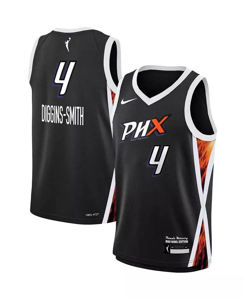 NIKE Big Boys and Girls Skylar Diggins-Smith Black Phoenix Mercury 2021 Rebel Edition Victory Player Jersey 1
