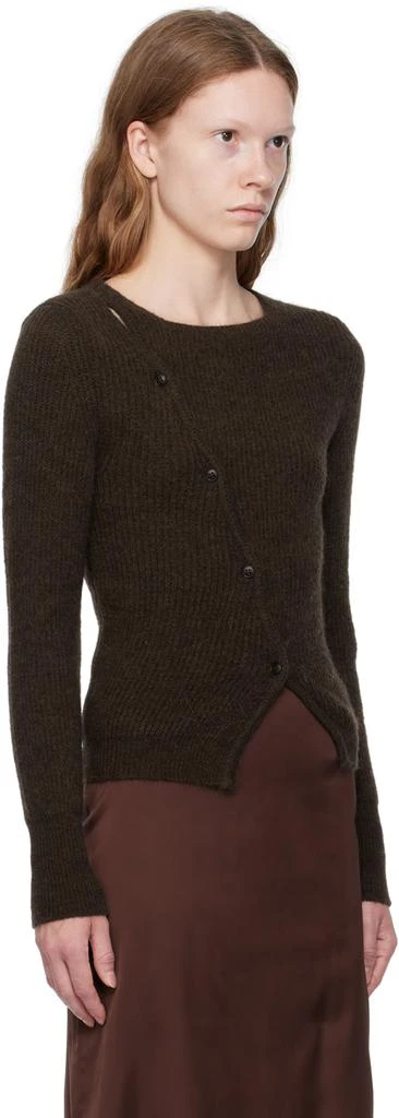 Jacquemus Brown Le Chouchou 'La Maille Pau' Cardigan 2
