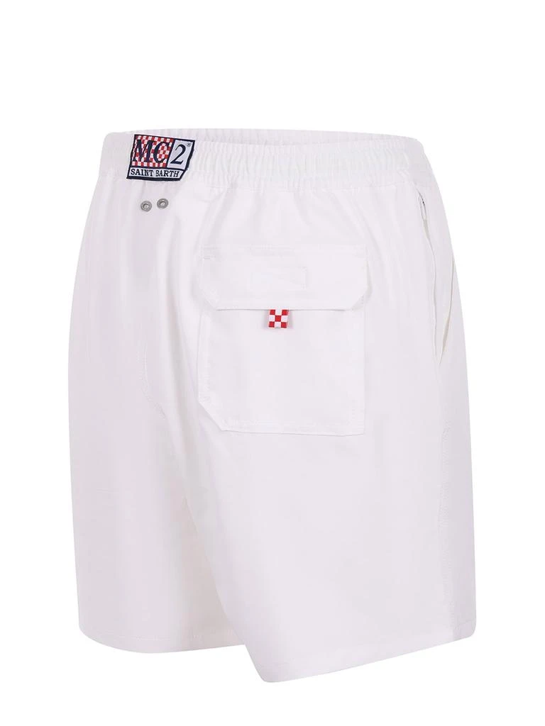 Mc2 Saint Barth Mc2 Saint Barth Logo Embroidered Comfort Drawstring Swim Shorts 2