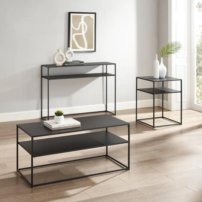 Crosley 3pc Braxton Coffee And Accent Table Set