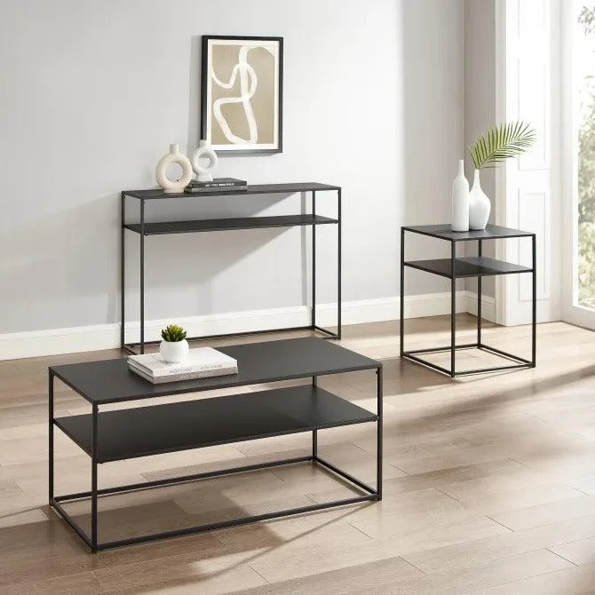 Crosley 3pc Braxton Coffee And Accent Table Set 1