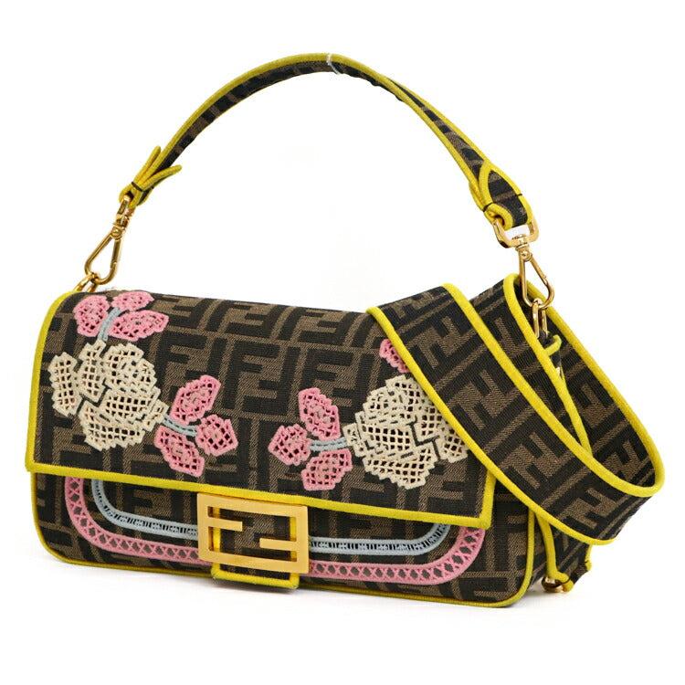 【送料&関税込】Fendi Ff Plaque Foldover-top Shoulder Bag Fendi Fendi FF Plaque Foldover-Top Shoulder Bag - Bags