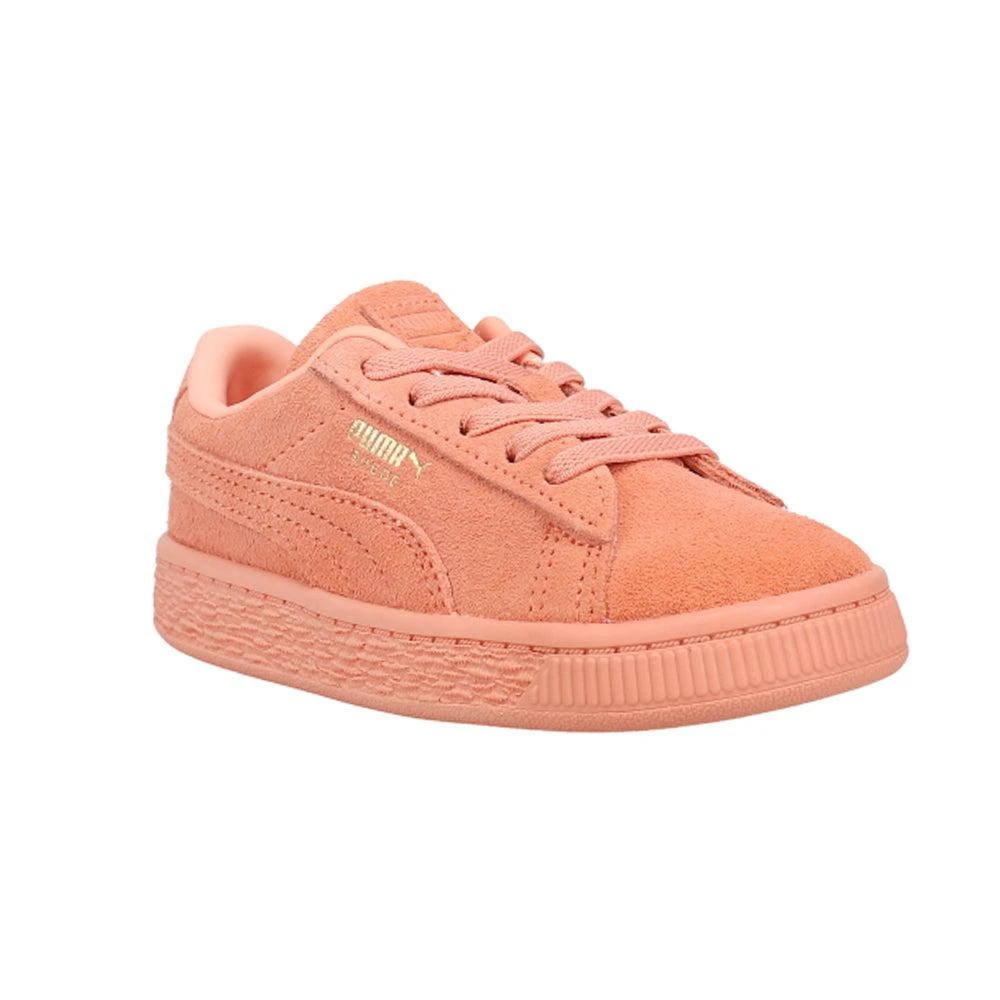 Puma Suede Classic Mono Gold Lace Up Sneakers (Infant-Toddler) 2