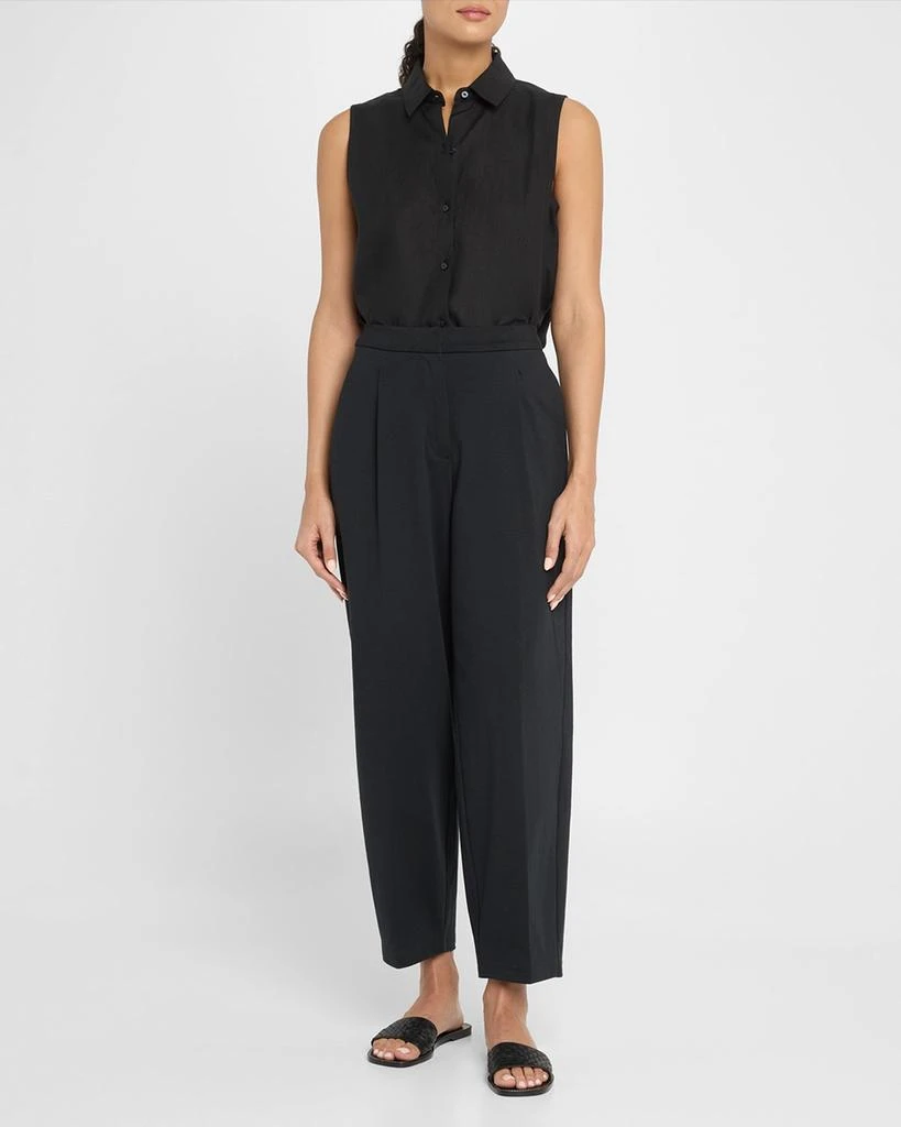 Eileen Fisher Sleeveless Organic Linen Shirt 2
