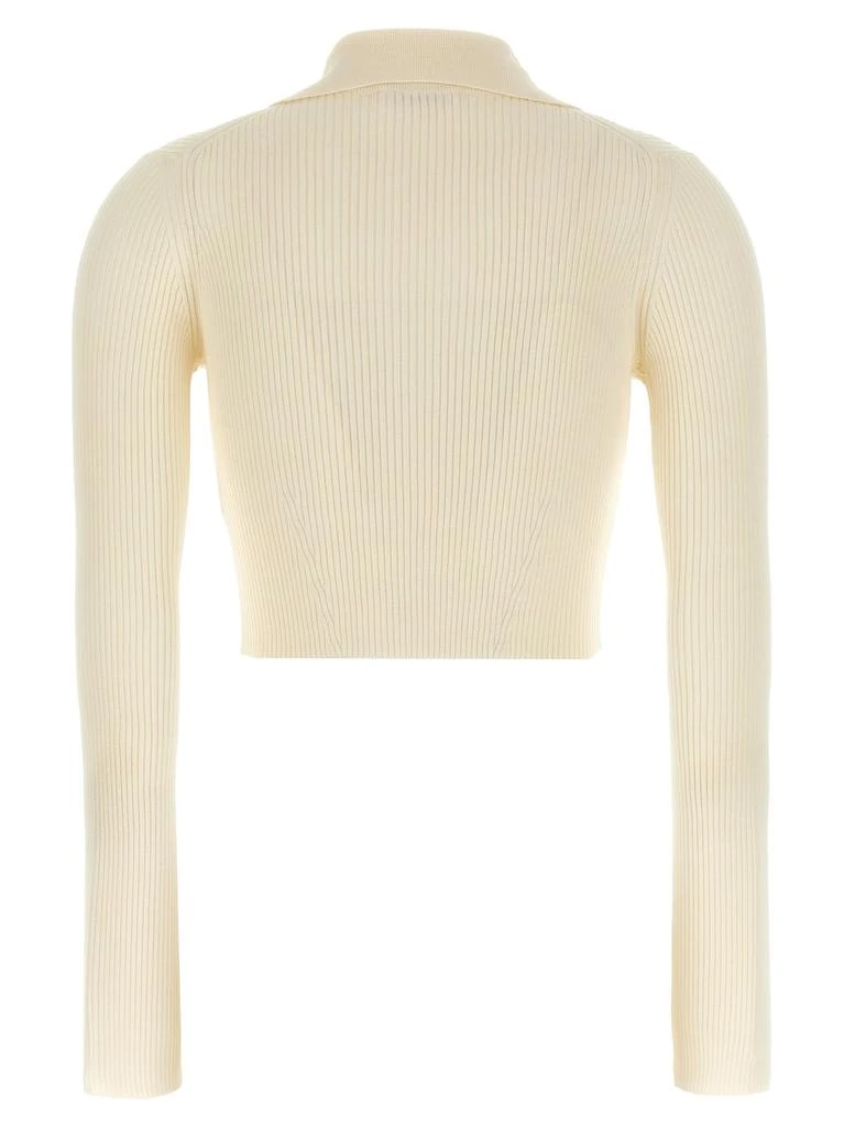 Jil Sander Jil Sander Ribbed Cropped Cardigan 2
