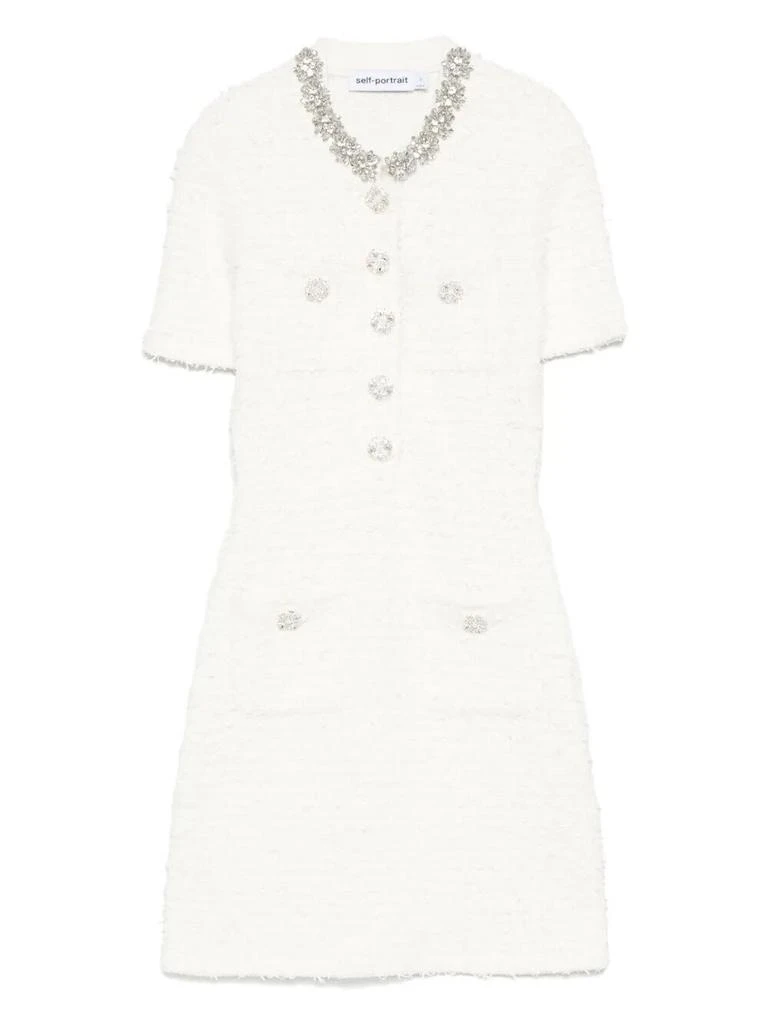 Self Portrait Self-Portrait Textured Knit Mini Dress 1