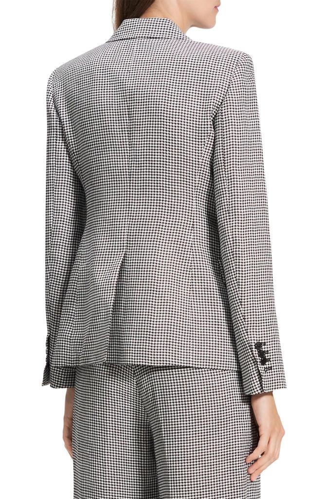 Theory B.Mel Houndstooth Check Slim Fit Linen Blend Blazer
