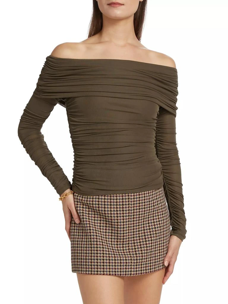 Ronny Kobo Harley Ruched Off-The-Shoulder Top 3