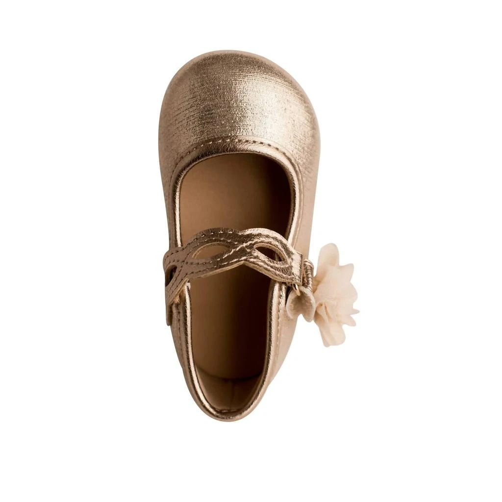 Baby Deer Baby Girl's Holiday Shoes In Champagne 2