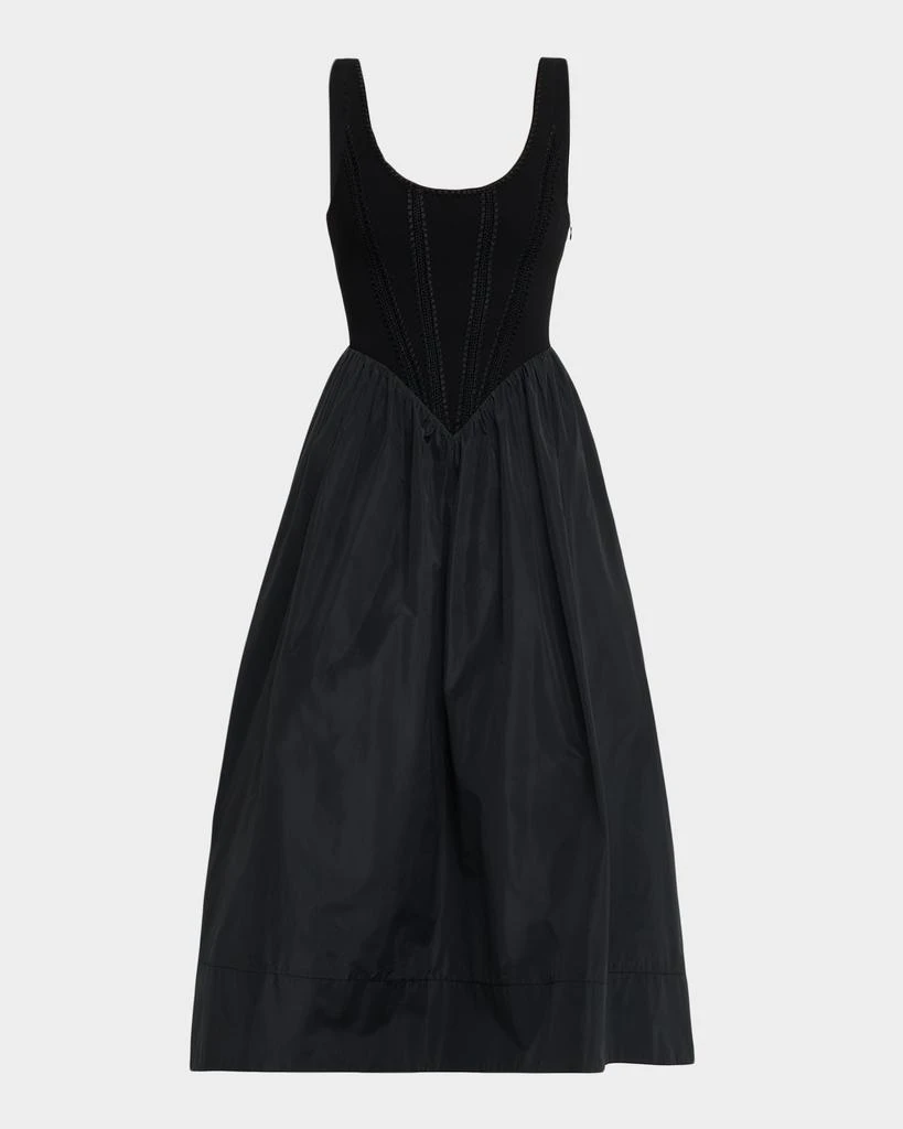 Cinq a Sept Martay Crochet Corset Midi Dress 1