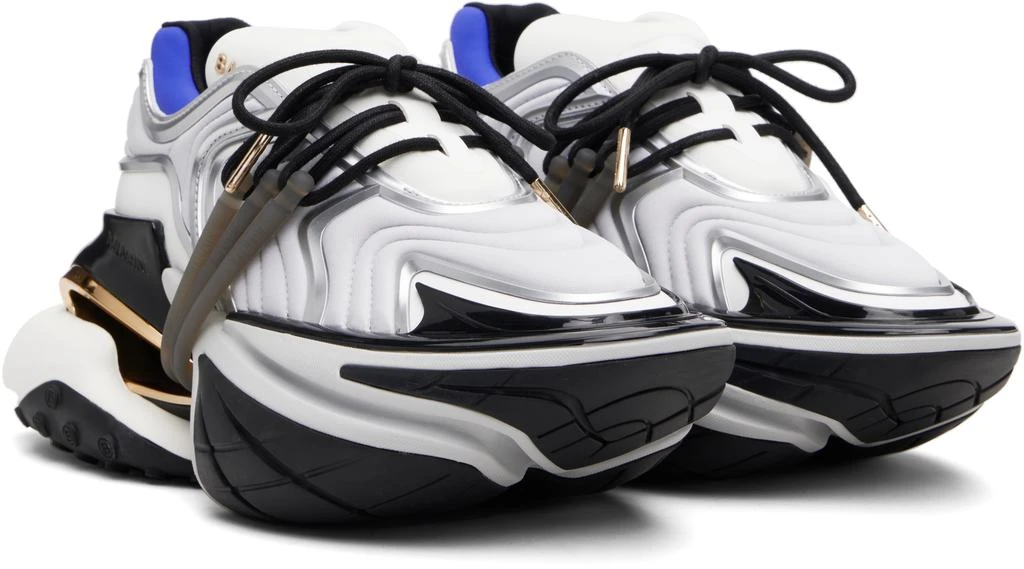 Balmain Gray Unicorn Wave Sneakers 4