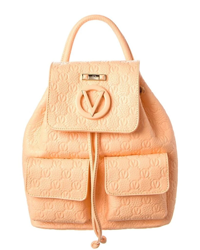 Mario Valentino Abraham Dollaro Monogram Leather Backpack 1