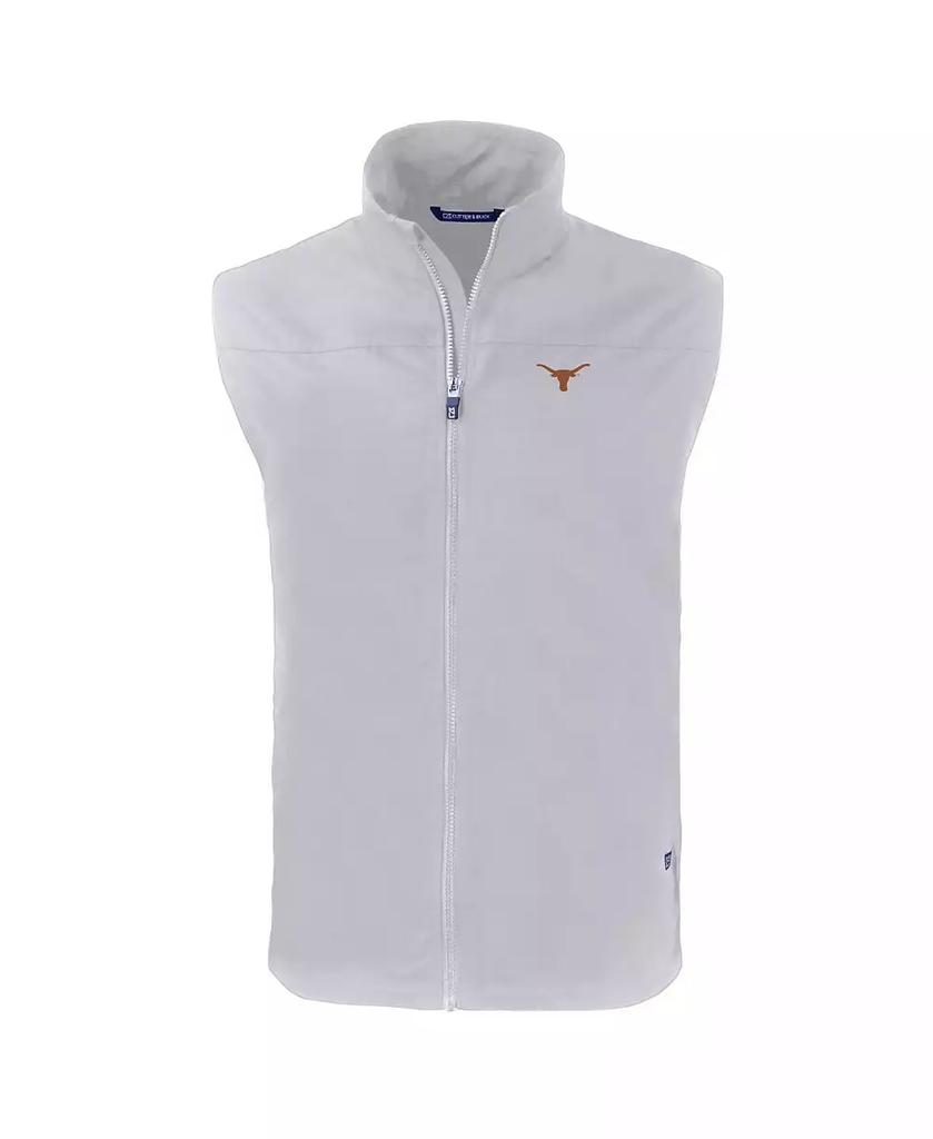 Cutter & Buck Men's Gray Texas Longhorns Charter Eco Full-Zip Vest