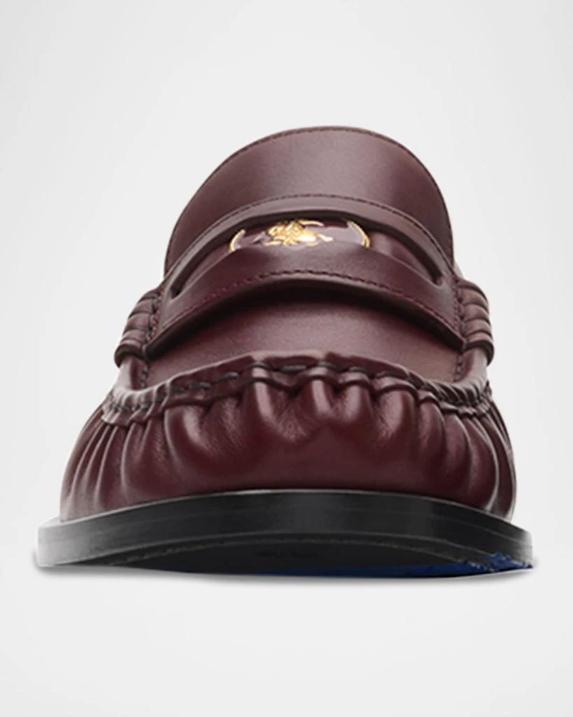 Burberry Cadet Grained Calf Leather Penny Loafers - Single  display picture 3