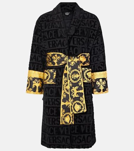 Versace Barocco cotton bathrobe