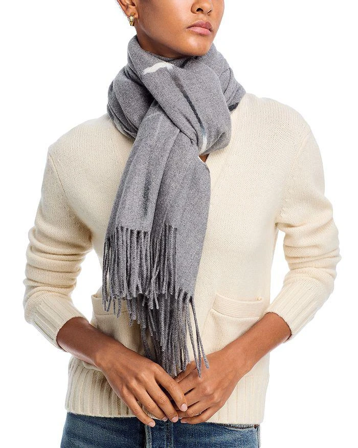 Fraas Punch Needle Windowpane Scarf 1
