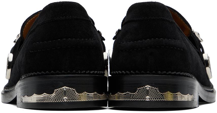 Toga Virilis Black Suede Loafers