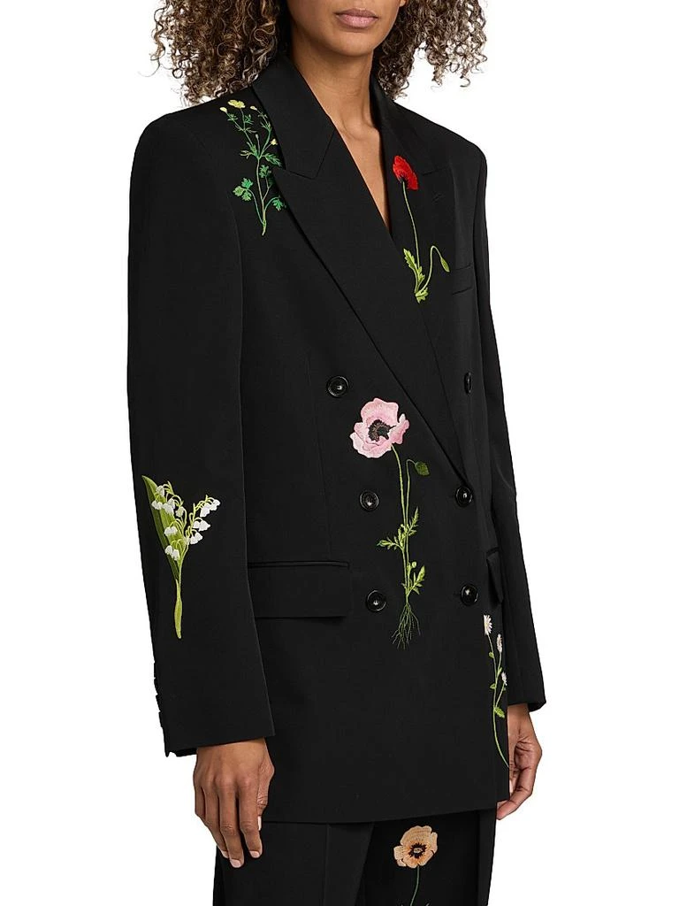 Stella McCartney Floral Embroidered Boyfriend Blazer 4