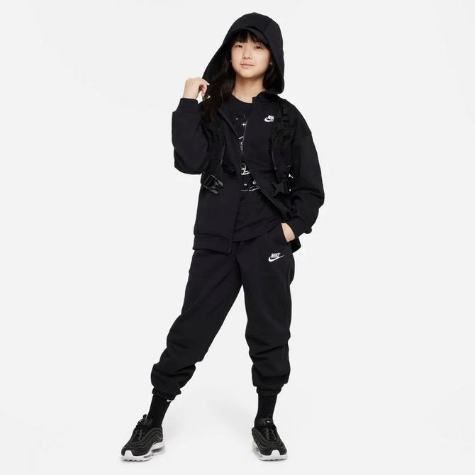 NIKE Kids' Nike Sportswear Club Fleece Oversized Full-Zip Hoodie 2