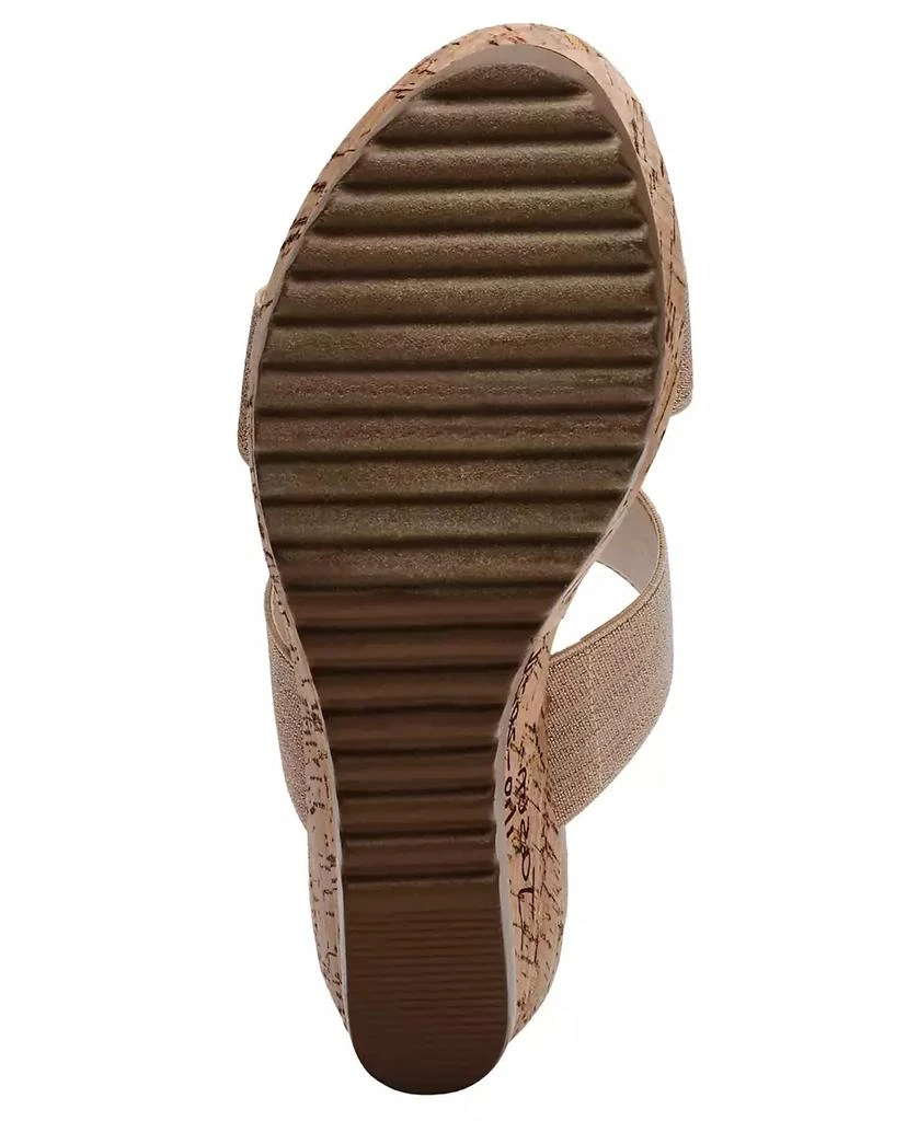 Anne Klein Women's Rikki Double Band Wedge Sandals 7