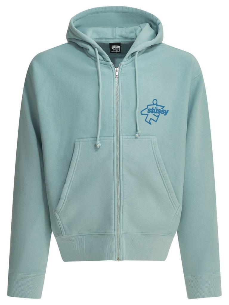 STUSSY Stussy 8 Ball Pigment Dyed Zip-Up Hoodie - Hoodies - Free