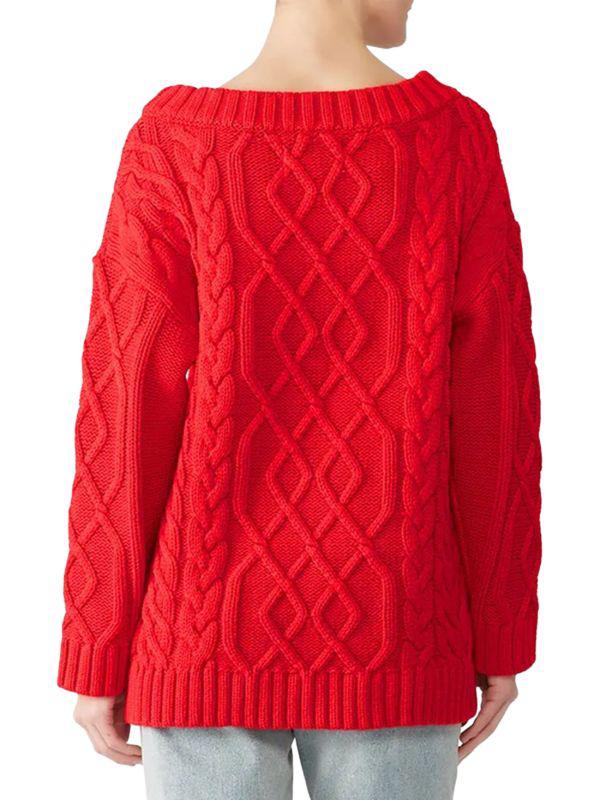The Jet Set Diaries Ember Cable Knit Boatneck Sweater