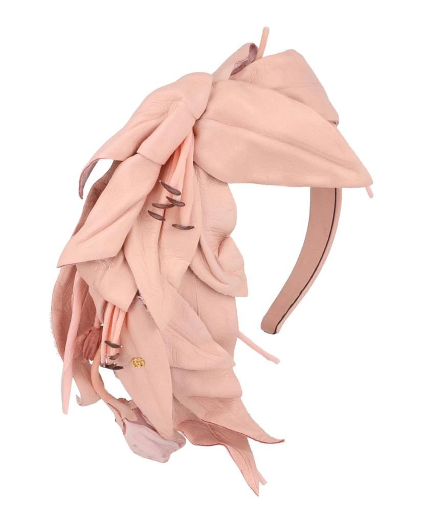 Gucci Faux Floral Leather Headband 2