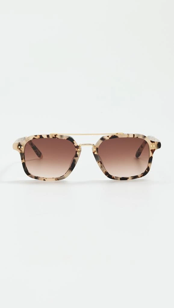 Krewe Vail Titanium+Harlequin Sunglasses- Like New $375 Retail Krewe - St. Louis II Sunglasses in Harlequin 18K main image 4