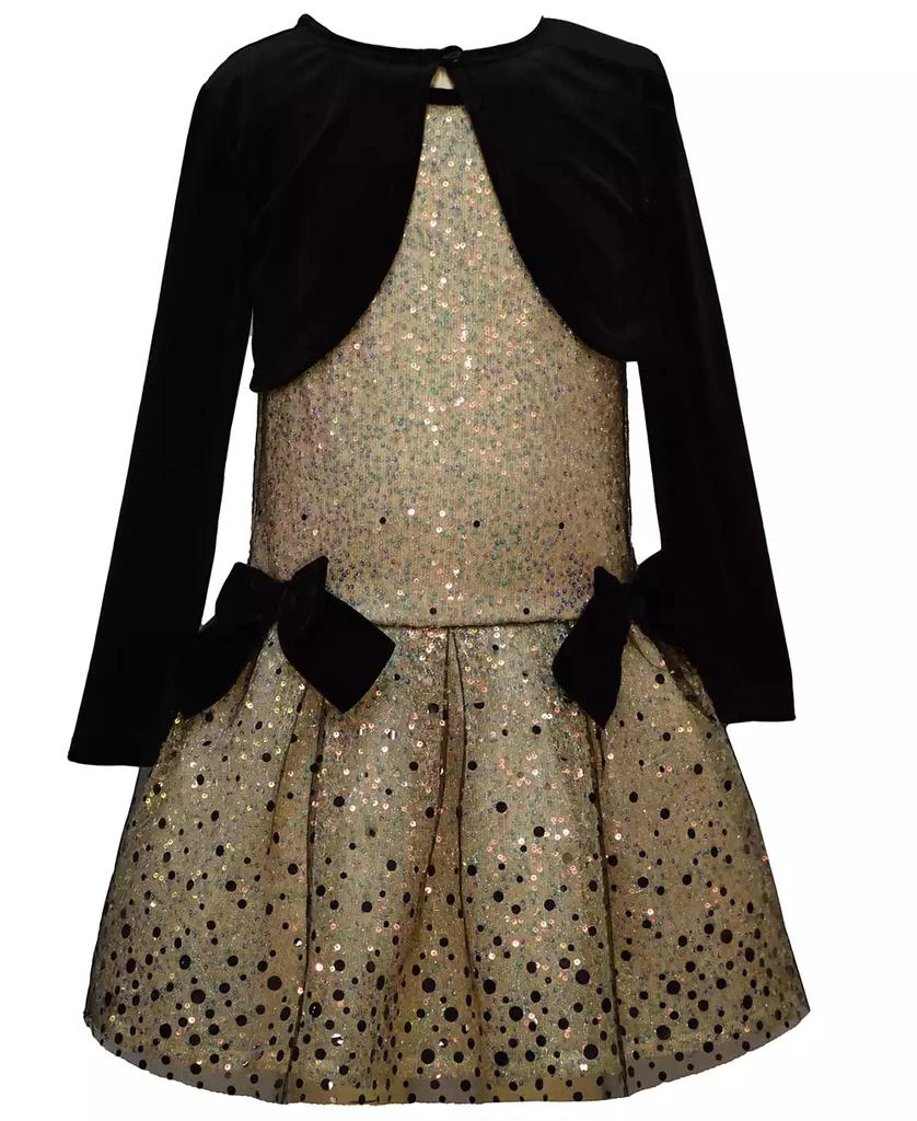 Girls' 7-16 Sequin Dot Dress and Cardigan, 2-Piece Set  On Sale Now with  Up to 65% Off | Discover Exclusive Deals & Savings at BeyondStyle   Authentic Bonnie Jean dress|kids|dresses with