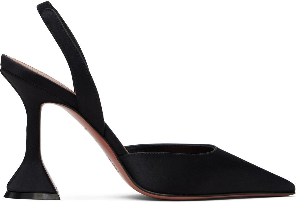 Amina Muaddi Black Holli 95 Sling Heels