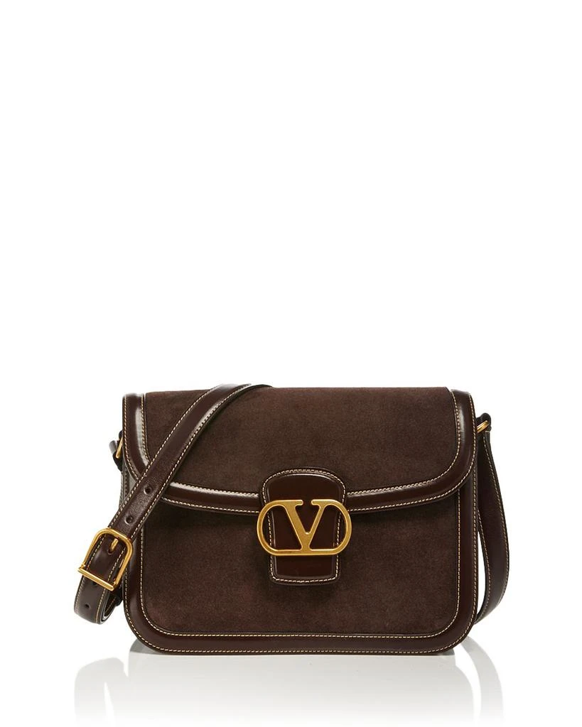 Valentino Garavani 9 to 5 Suede Shoulder Bag 1