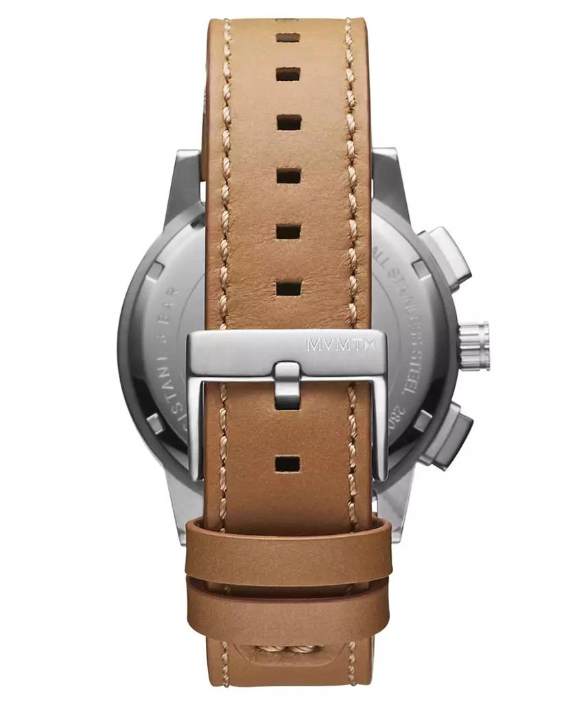 MVMT Men's Chrono II Brown Leather Strap Watch 2