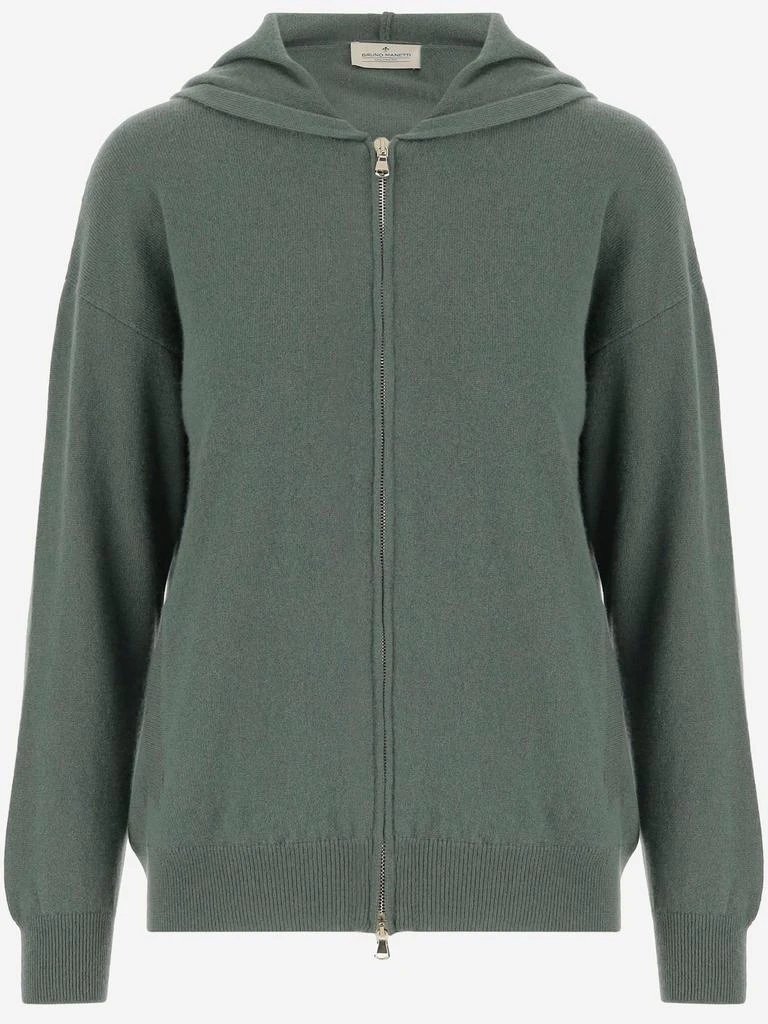BRUNO MANETTI Bruno Manetti Hooded Zip Sweater 1