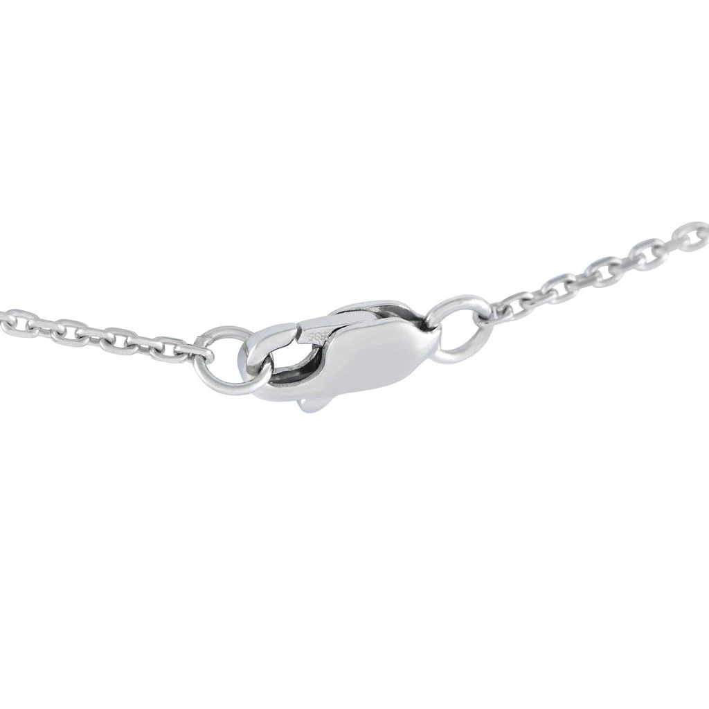 Non Branded 14K White Gold 0.45ct Diamond 3-Stone Necklace 3